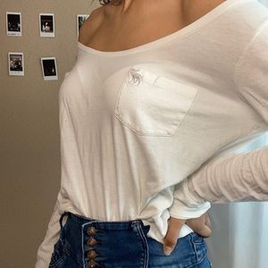 White off the shoulder top
